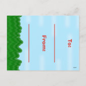 Valentijnsdag T-Rex Dinosaurus Schattigee Kinder K Feestdagenkaart (Achterkant)