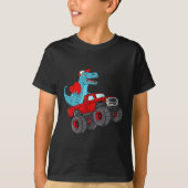 Valentijnsdag T Riding Monster Truck Toddler T-shirt (Voorkant)