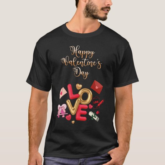 Valentijnsdag T-shirt (Voorkant)