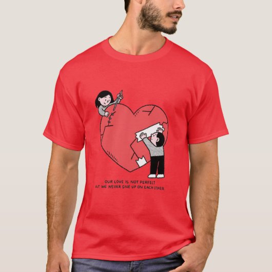 Valentijnsdag T-shirt (Voorkant)