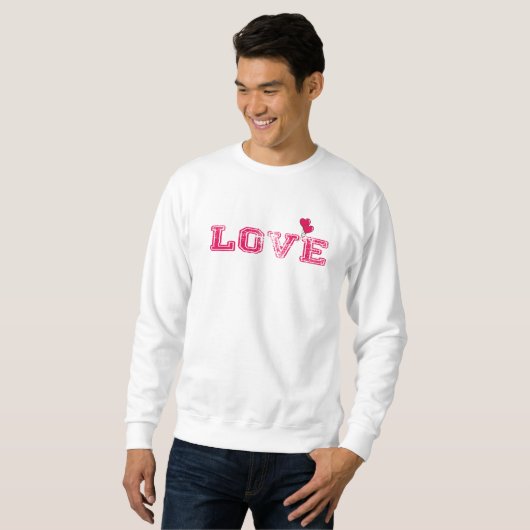 valentijnsdag T-shirt design 2024 LOVE Tekst (Voorkant volledig)