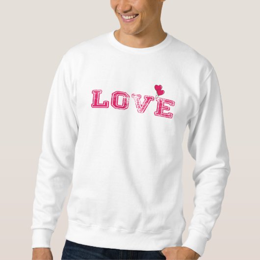 valentijnsdag T-shirt design 2024 LOVE Tekst (Voorkant)
