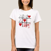 Valentijnsdag t-shirt met hart (Voorkant)