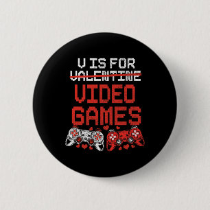 Valentijnsdag T-shirt voor jongens kinderen tiener Ronde Button 5,7 Cm