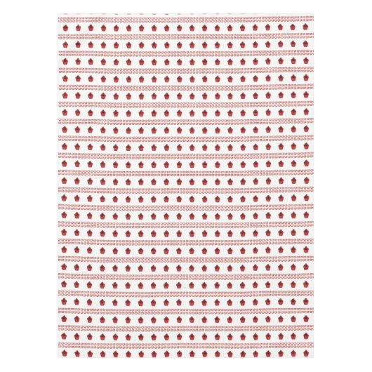 Valentijnsdag Tablecloth Cupcake Tafelkleed (Voorkant)