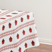 Valentijnsdag Tablecloth Cupcake Tafelkleed (Voorbeeld)