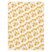 Valentijnsdag Tablecloth Hearts Polkadot Gold Tafelkleed (Voorkant)