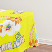 Valentijnsdag Tablecloth Love Rainbow Turtle Tafelkleed (Voorbeeld)