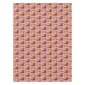 Valentijnsdag Tablecloth Peach Plum Tafelkleed (Voorkant)