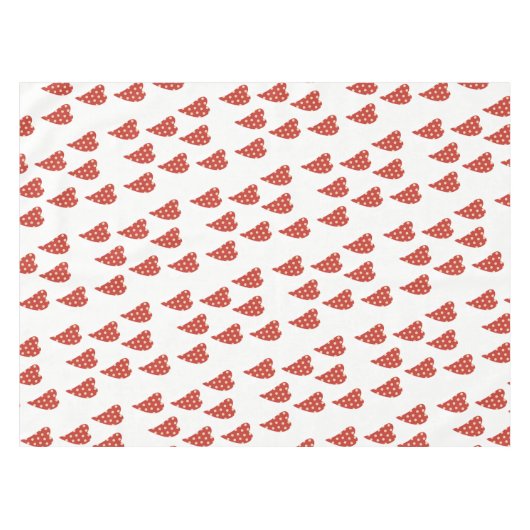 Valentijnsdag Tablecloth Polkadot Hearts Tafelkleed (Voorkant (Horizontaal))