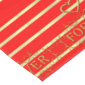 Valentijnsdag Tablecloth Red Forever Gold Tafelkleed (Gekanteld)