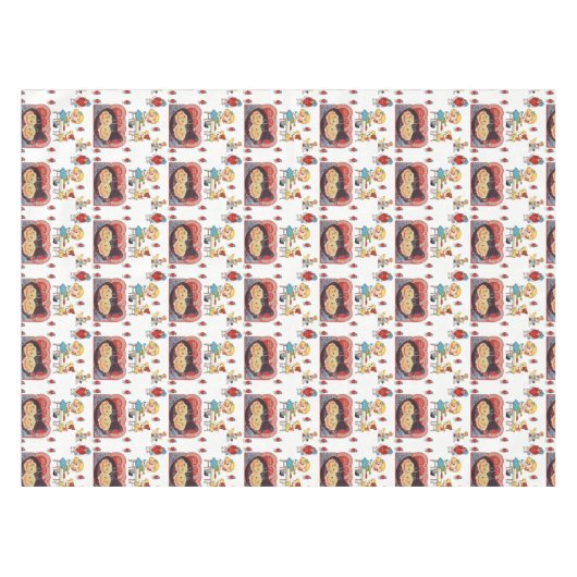 Valentijnsdag Tablecloth Tafelkleed (Voorkant (Horizontaal))