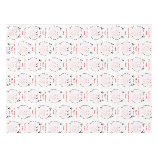 Valentijnsdag Tablecloth Tafelkleed (Voorkant (Horizontaal))