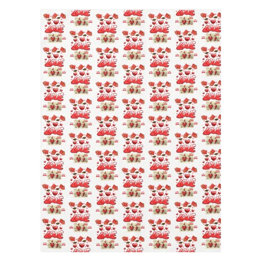Valentijnsdag Tablecloth Tafelkleed (Voorkant)