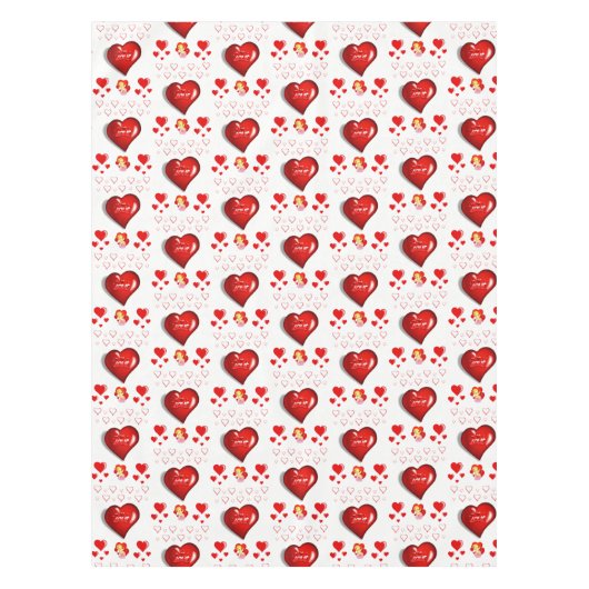 Valentijnsdag Tablecloth Tafelkleed (Voorkant)