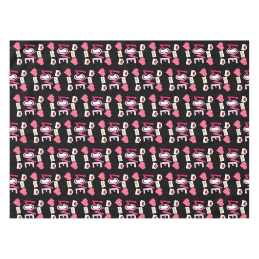 Valentijnsdag Tablecloth Tafelkleed (Voorkant (Horizontaal))