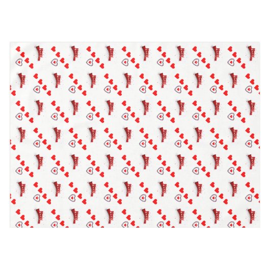 Valentijnsdag Tablecloth Tafelkleed (Voorkant (Horizontaal))
