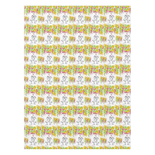 Valentijnsdag Tablecloth Tafelkleed (Voorkant)