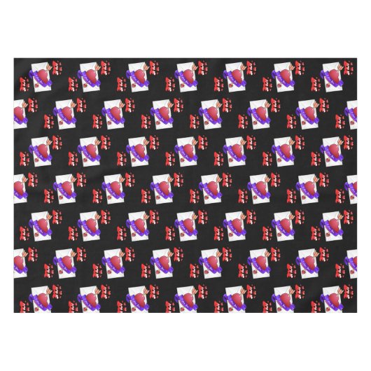 Valentijnsdag Tablecloth Tafelkleed (Voorkant (Horizontaal))