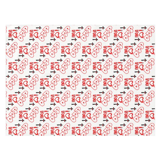 Valentijnsdag Tablecloth Tafelkleed (Voorkant (Horizontaal))