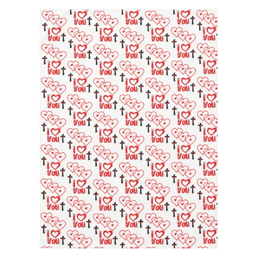 Valentijnsdag Tablecloth Tafelkleed (Voorkant)