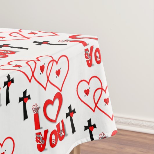 Valentijnsdag Tablecloth Tafelkleed (Voorbeeld)