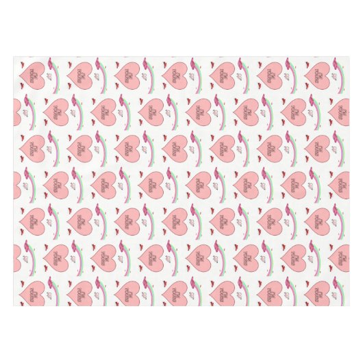 Valentijnsdag Tablecloth Tafelkleed (Voorkant (Horizontaal))