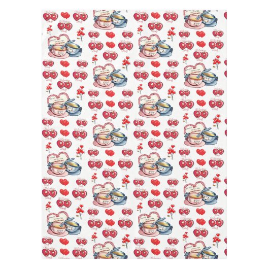 Valentijnsdag Tablecloth Tafelkleed (Voorkant)