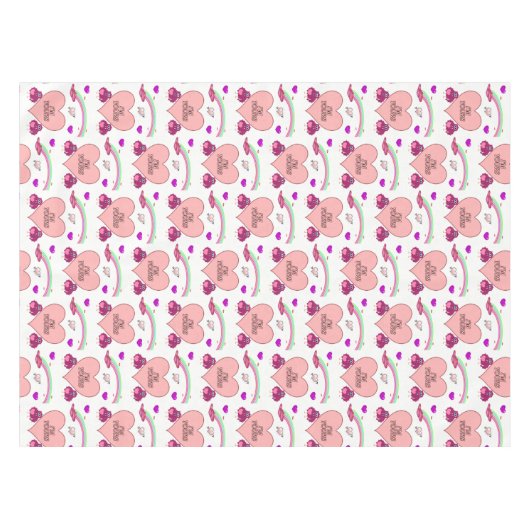 Valentijnsdag Tablecloth Tafelkleed (Voorkant (Horizontaal))