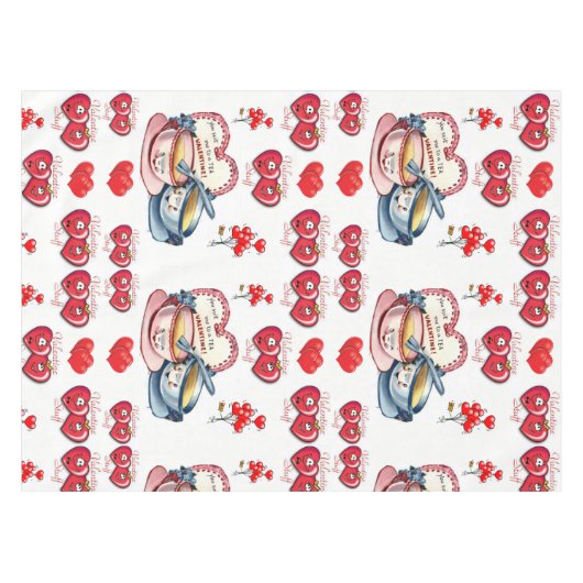 Valentijnsdag Tablecloth Tafelkleed (Voorkant (Horizontaal))