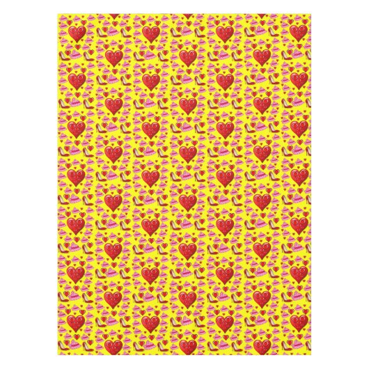 Valentijnsdag Tablecloth Tafelkleed (Voorkant)