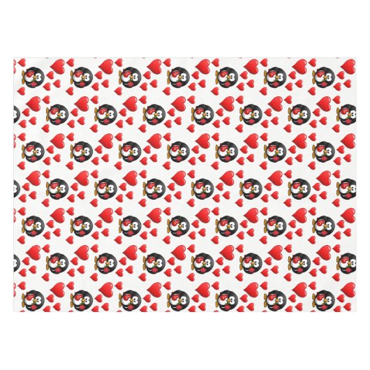 Valentijnsdag Tablecloth Tafelkleed (Voorkant (Horizontaal))