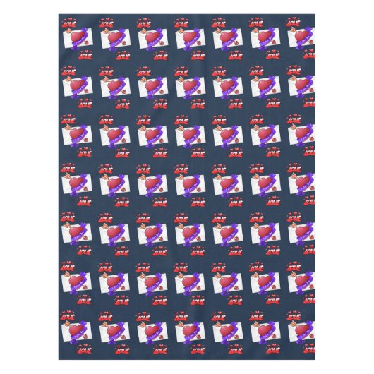 Valentijnsdag Tablecloth Tafelkleed (Voorkant)
