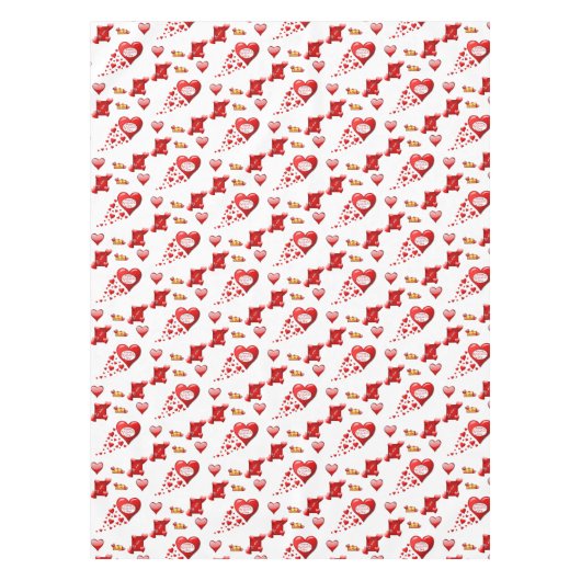 Valentijnsdag Tablecloth Tafelkleed (Voorkant)