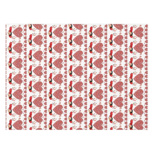 Valentijnsdag Tablecloth Tafelkleed (Voorkant (Horizontaal))