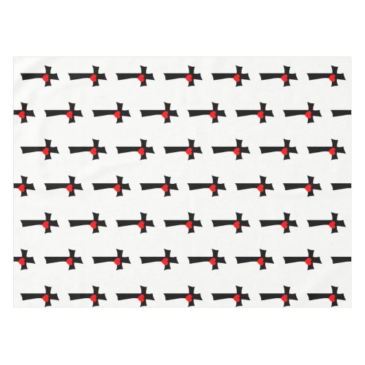 Valentijnsdag Tablecloth Tafelkleed (Voorkant (Horizontaal))