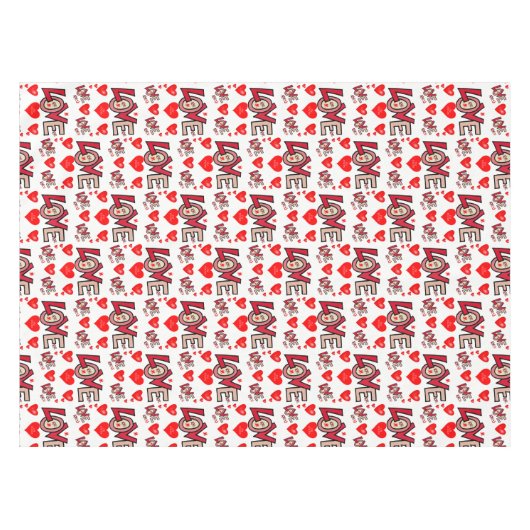 Valentijnsdag Tablecloth Tafelkleed (Voorkant (Horizontaal))