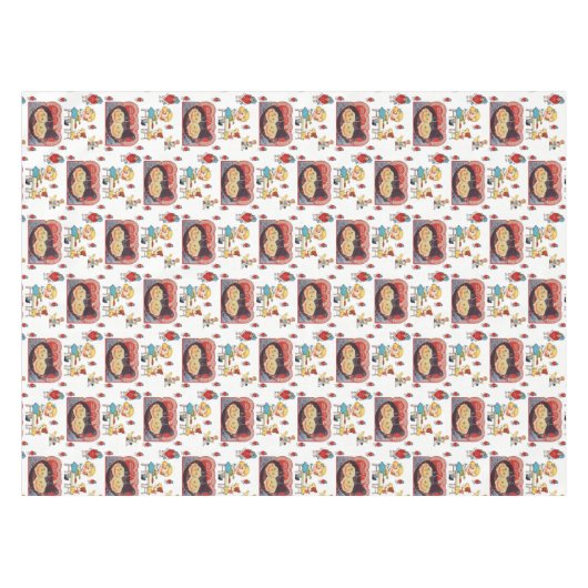 Valentijnsdag Tablecloth Tafelkleed (Voorkant (Horizontaal))