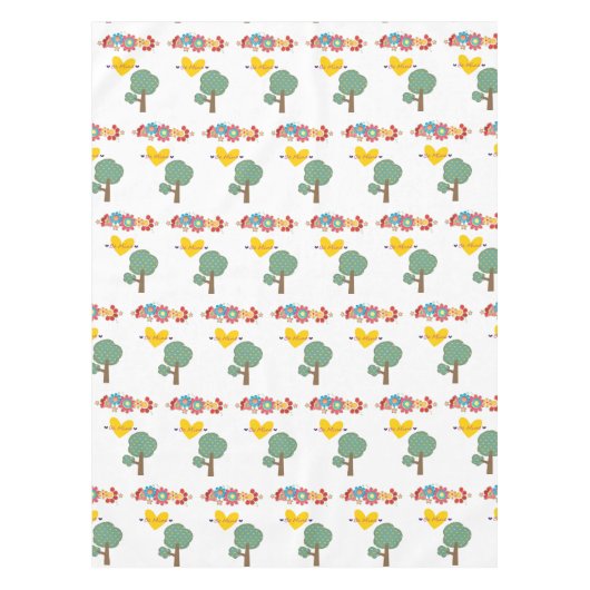 Valentijnsdag Tablecloth Wees mijn hart Tafelkleed (Voorkant)