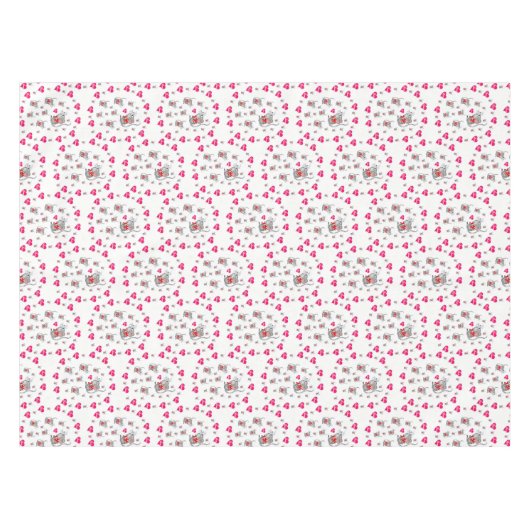 Valentijnsdag Tafelkleed (Voorkant (Horizontaal))