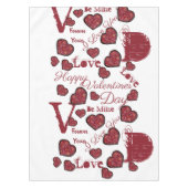 VALENTIJNSDAG TAFELKLEED (Voorkant)