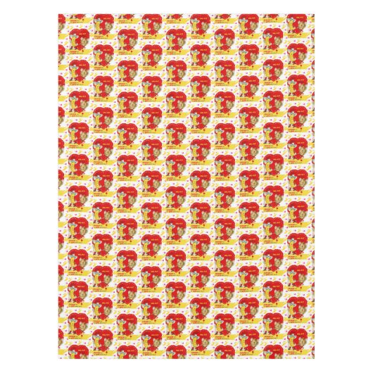 Valentijnsdag Tafelkleed Banaan Vintage (Voorkant)