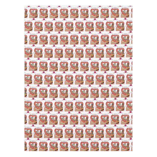 Valentijnsdag Tafelkleed Kitten  (Voorkant)