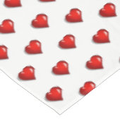 Valentijnsdag Tafelkleed Rode Harten (Gekanteld)