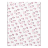 Valentijnsdag Tafelkleed Roze Harten Stripe (Voorkant)