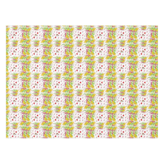 Valentijnsdag Tafelkleed Teddybeer (Voorkant (Horizontaal))