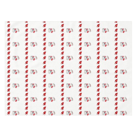Valentijnsdag tafellaken kitten (Voorkant (Horizontaal))