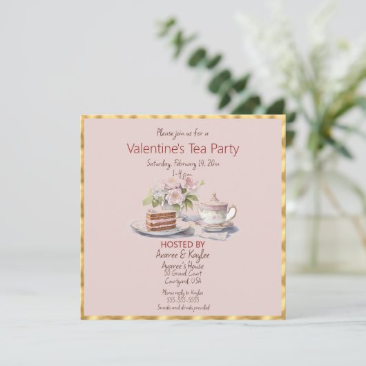 Valentijnsdag Tea Party (Staand voorkant)