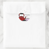Valentijnsdag Tea Party Chic Party Favor Ronde Sticker (Tas)