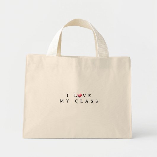 Valentijnsdag Teacher Mini Tote Bag (Voorkant)